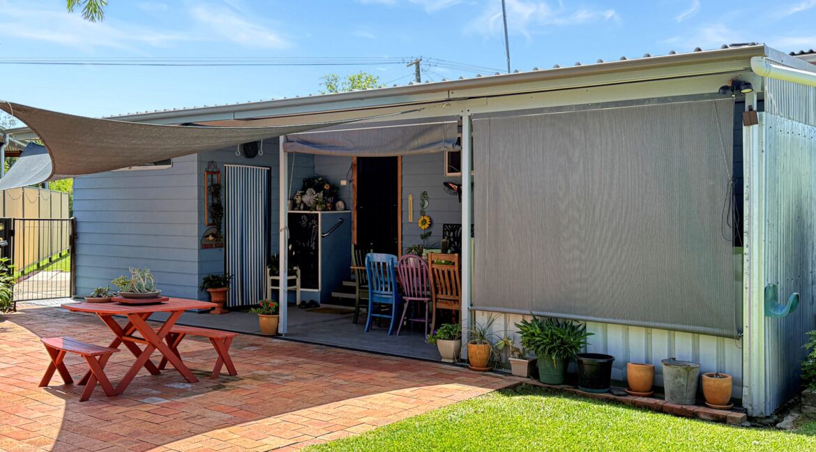 Paved patio